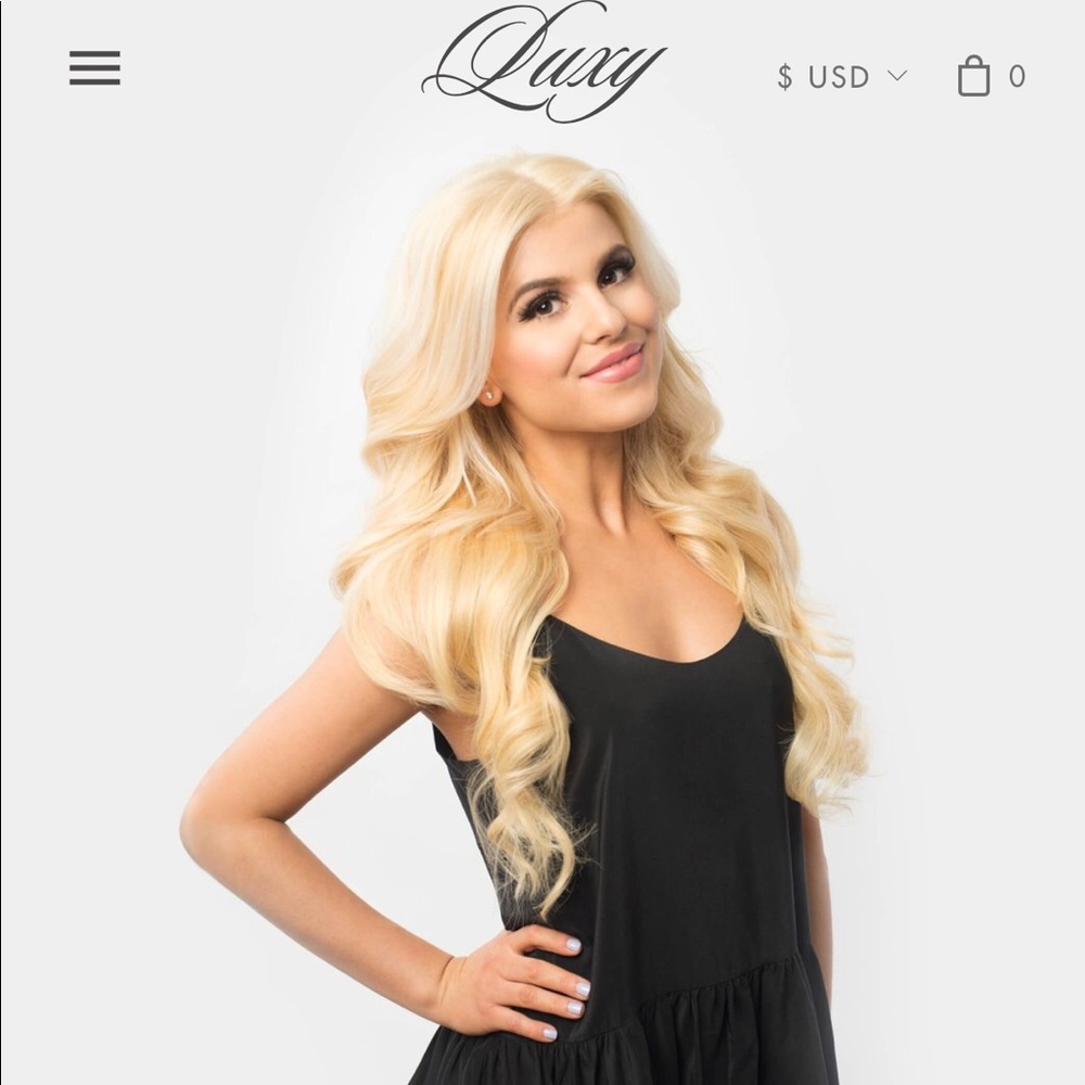Brand new human hair clip on extensions